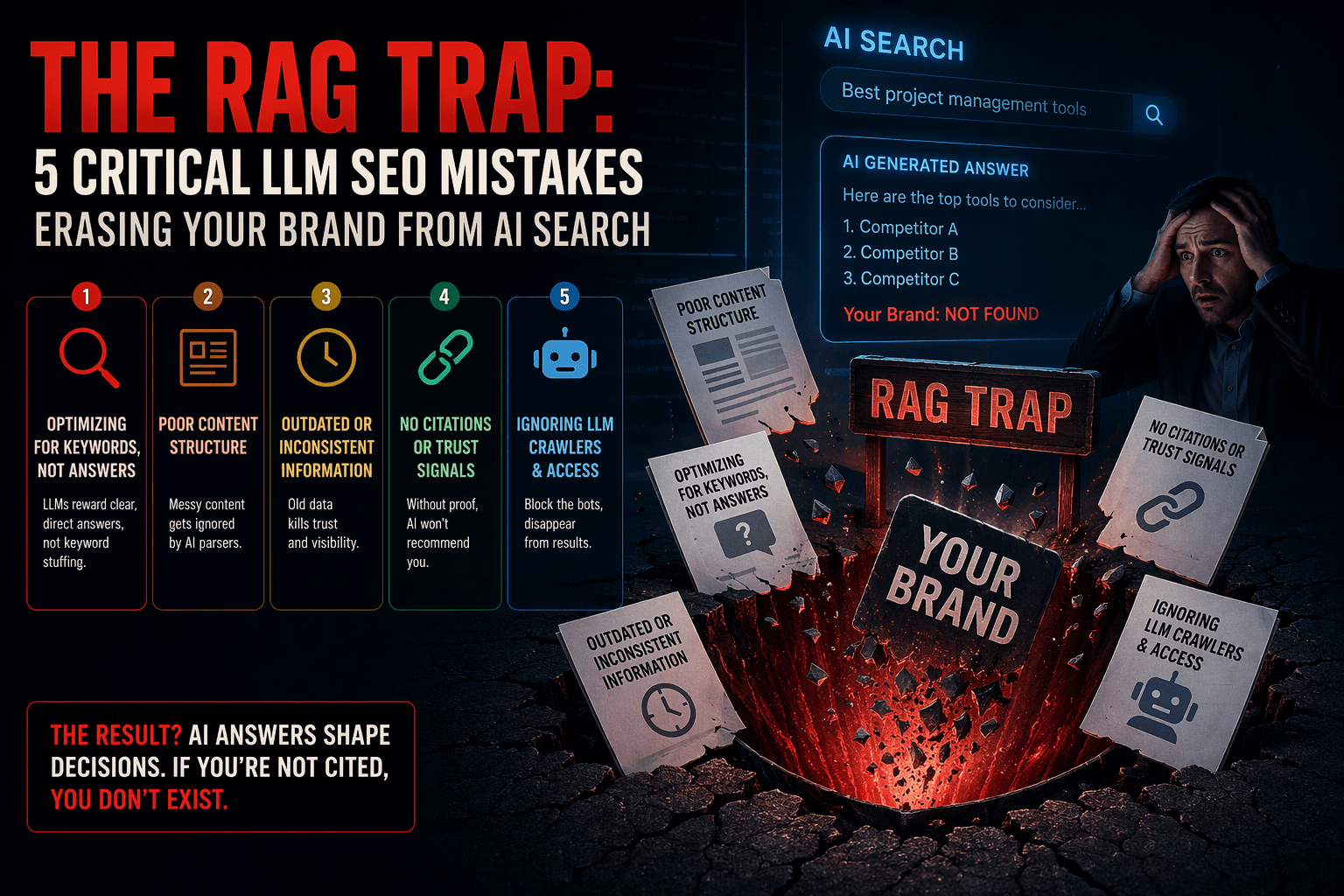 5 critical llm seo mistakes erasing your brand from ai search